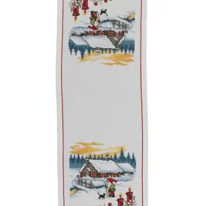 Online Kaufen Stickpackung Tischläufer Wichtel im Freien