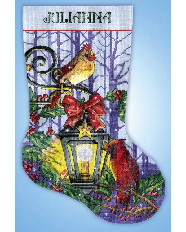 Sofort Bestellen Stickpackung Weihnachtsstrumpf Laterne