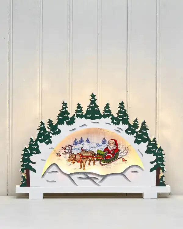 Exklusiv Stickerei Schlittenfahrt