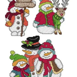 Plastik Canvas Schneemänner 3-er Pack Jetzt Zugreifen