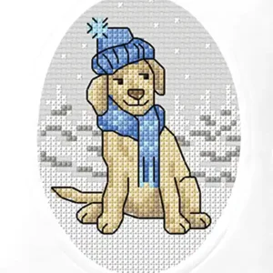 Mega-Angebot Stickpackung Karte Winterhund