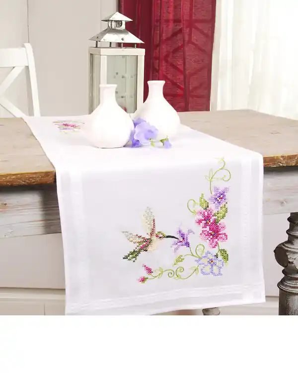 Kostenloser Rückversand Stickpackung Läufer Kolibri