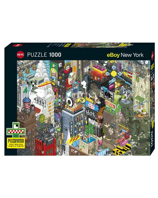 Limited Edition Puzzle Cartoon New York 1000 Teile
