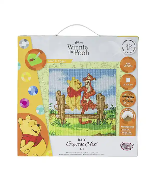 Gleich Bestellen Crystal Art Canvasbild Winiie Puuh und Tiger
