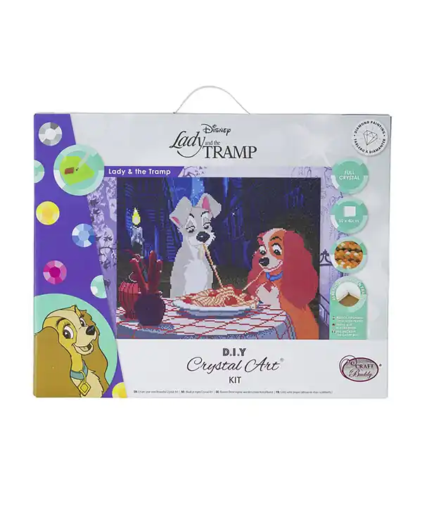 Crystal Art Canvasbild Susi und Strolch Kostenloser Versand