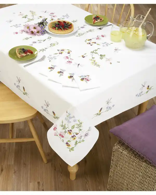 Mengenrabatt Stickpackung Decke Libelle