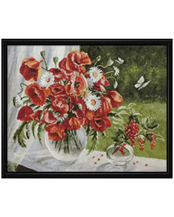 Sichere Zahlung Diamond Painting Mohn
