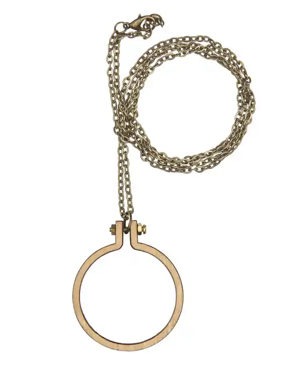 Stickrahmen Halskette 2,5 cm Geprüft