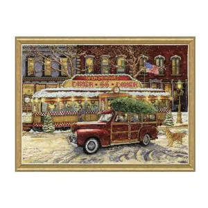 Stickpackung Bild Weihnachten an der Route 66 Beliebt