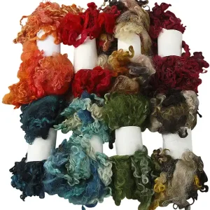 Gekrempelte Wolle gemischte Farben Weltweiter Versand