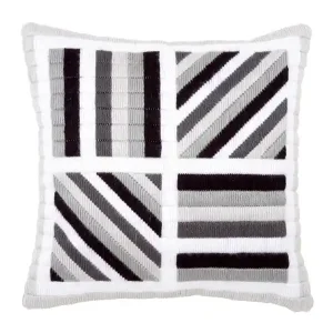 Stickpackung Kissen Langstich Linien Ausverkauf