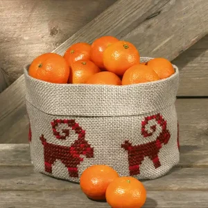 Neue Kollektion Stickpackung Korb Bock