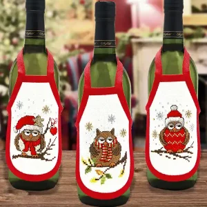 Flaschenschürzen Eulen 3-er Pack Top-Preis