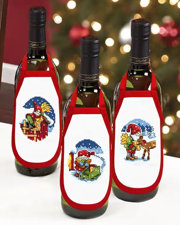 Weltweiter Versand Flaschenschürzen Weihnachtszeit