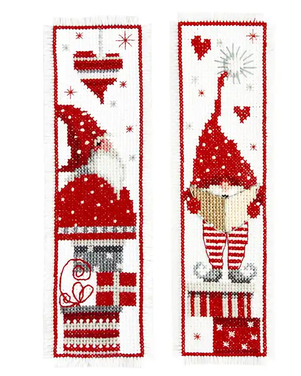 Stickpackung Lesezeichen Weihnachtsmänner 2-er Pack Top-Seller