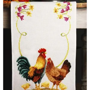 Läufer Hahn und Huhn Preisreduziert