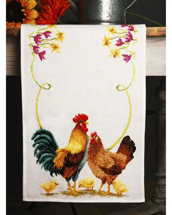 Läufer Hahn und Huhn Preisreduziert