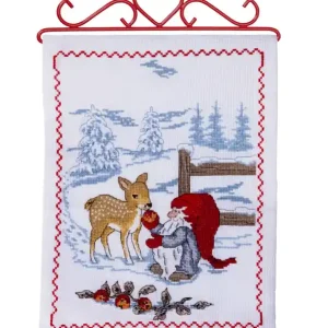 Stickpackung Wandbehang Wichtel & Reh Preisknaller