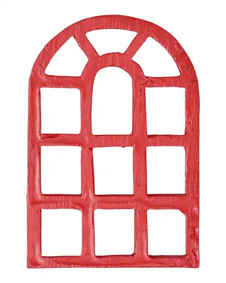 Im Trend Fenster für Wichteltür Rot