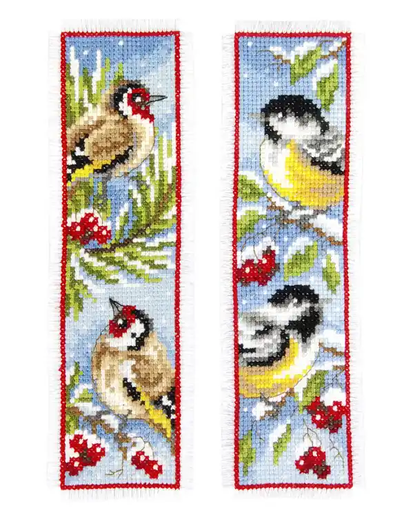 Stickpackung Lesezeichen Wintervögel 2-er Pack Jetzt Kaufen