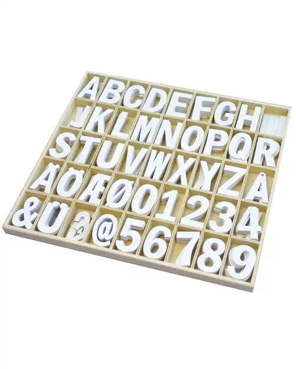 Holzbuchstaben und Ziffern Hochwertig