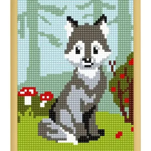 Mega-Angebot Straminbild Wolfswelpe