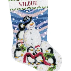 Stickpackung Strumpf Pinguine Neu