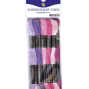 Top-Qualität Garn rosa sortiert 6 Docken