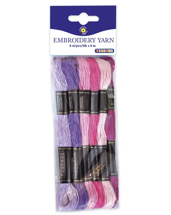 Top-Qualität Garn rosa sortiert 6 Docken