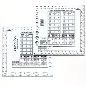 Kostenloser Versand ChiaoGoo Nadelmaß und Maschenprobe