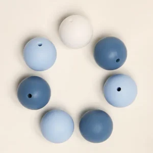 Perlen 15 mm Blau Mix Direktkauf