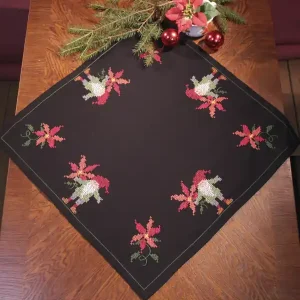 Nur Heute Stickpackung Mitteldecke Wichtel & Blumen