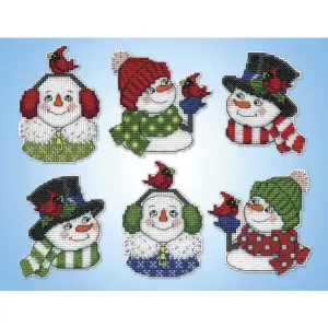 Preisreduziert Plastic canvas Snögubbar 6-p