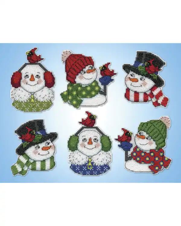 Preisreduziert Plastic canvas Snögubbar 6-p