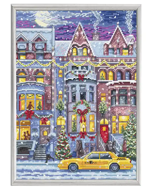 Finale Aktion Stickpackung Bild Weihnachtsstrasse