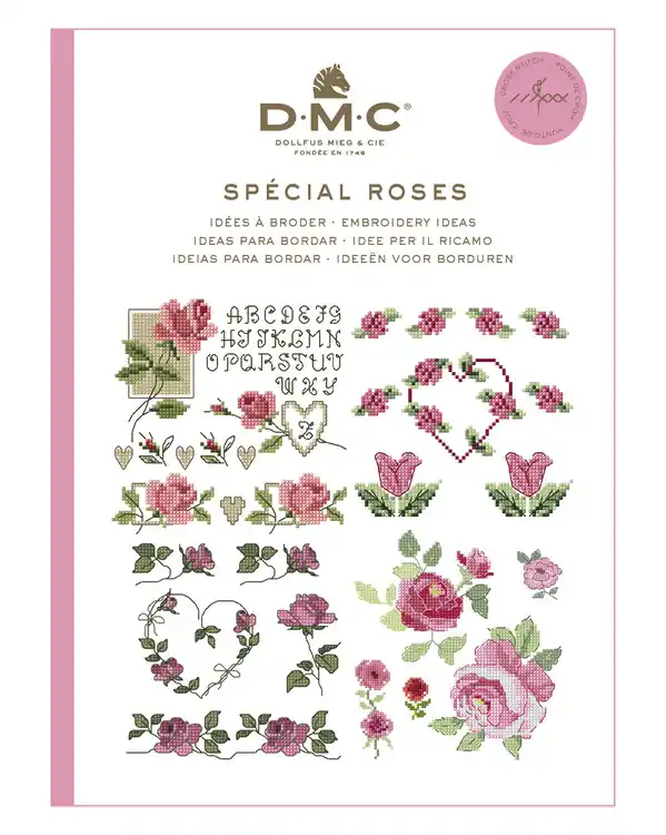 Vorlagenbuch DMC Rosen Begrenztes Angebot