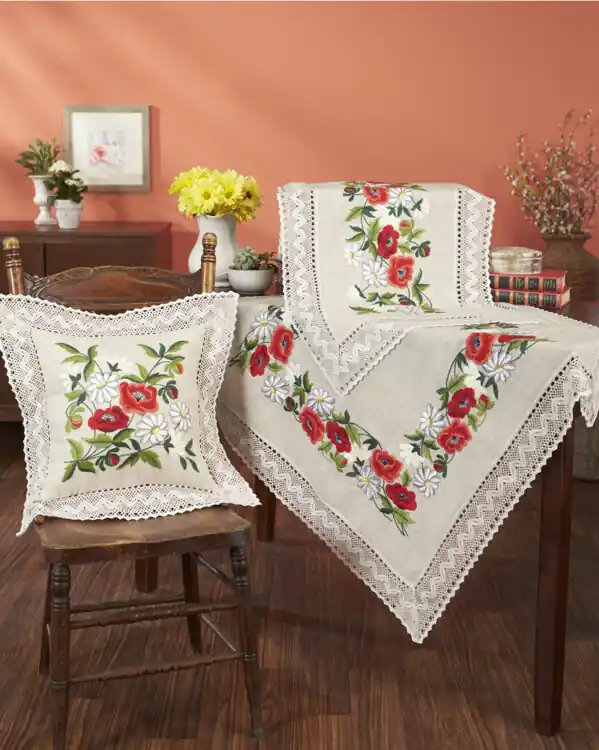 Kissen Blumen mit oder ohne Garn Kostenfreie Lieferung