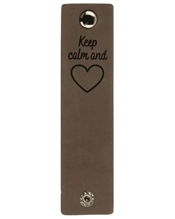 Ledermarken Keep Calm and love 2-er Pack Jetzt Kaufen