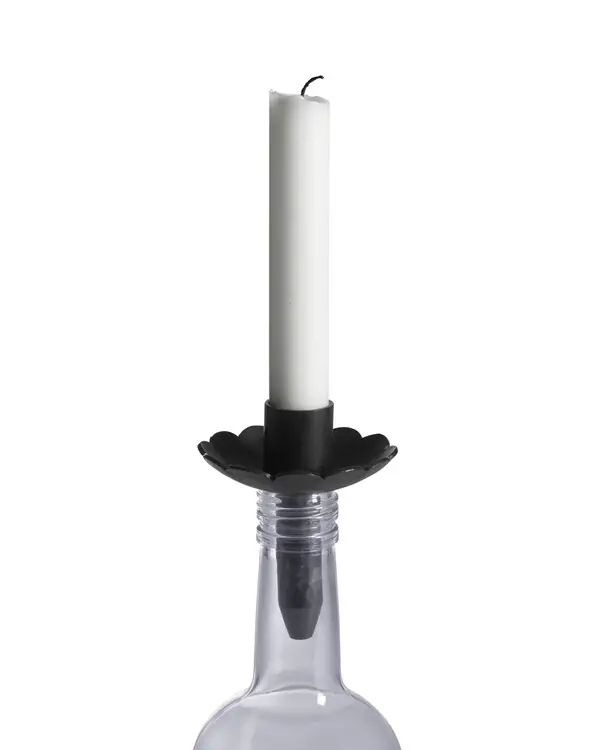 Handgefertigter Kerzenhalter für Flasche Exklusiv
