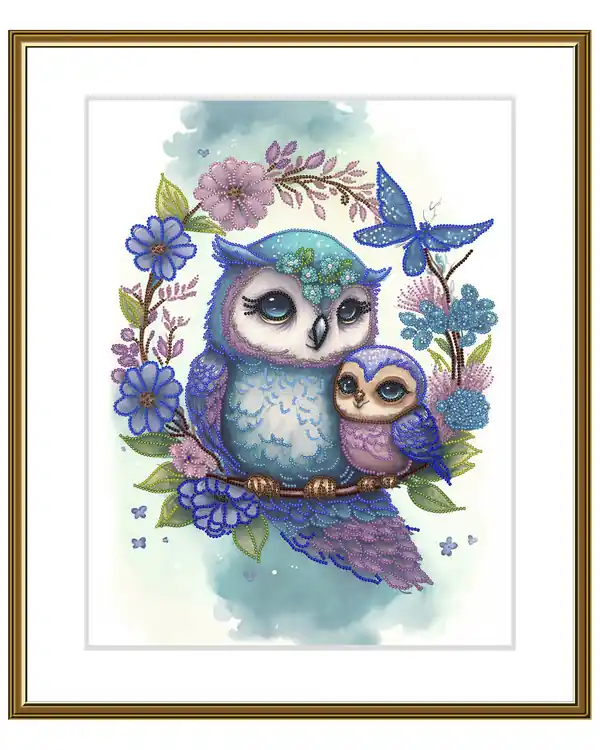 Limited Edition Perlenstickerei Mutterliebe