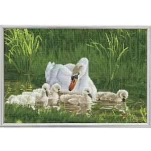 Aktuell Diamond Dotz Schwanenfamilie