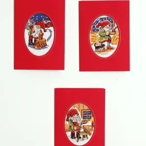 Stickpackung Karten Emsiger Wichtel 3-er Pack Sonderangebot