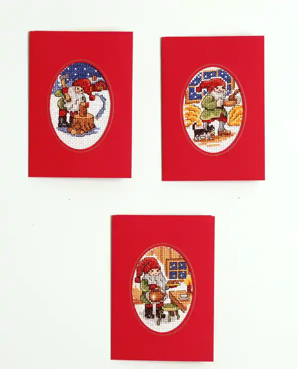 Stickpackung Karten Emsiger Wichtel 3-er Pack Sonderangebot