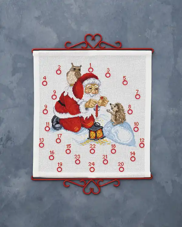 Kostenloser Rückversand Kalender Weihnachtsmann & Tiere