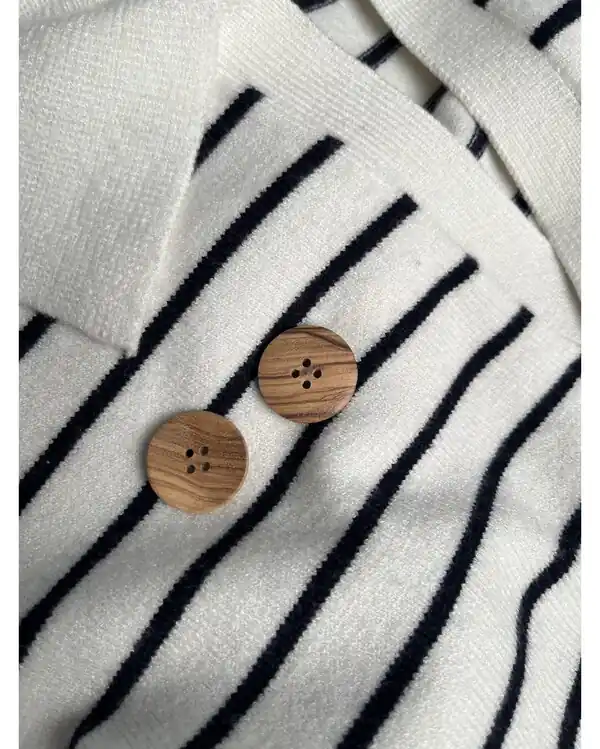 Holz Knopf 25 mm 4-er Pack Kostenfreie Lieferung