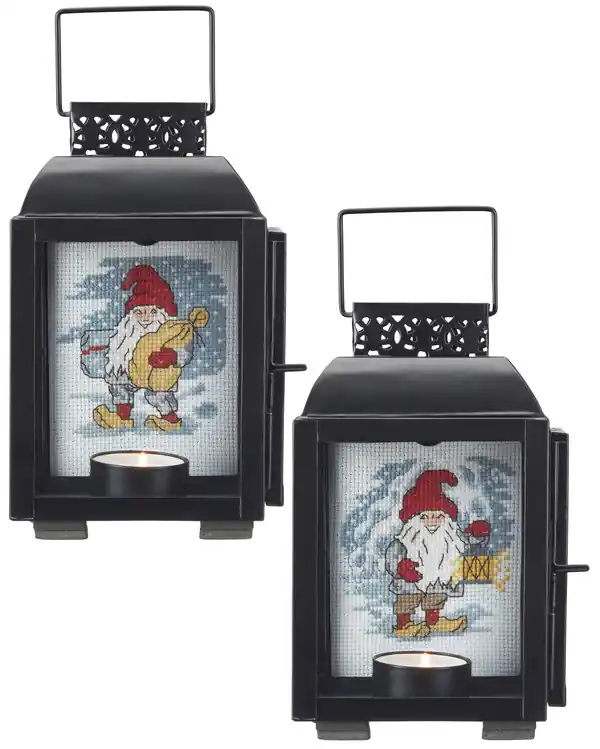 Stickerei Wichtel für kleine Laterne 2-er Pack Bestseller