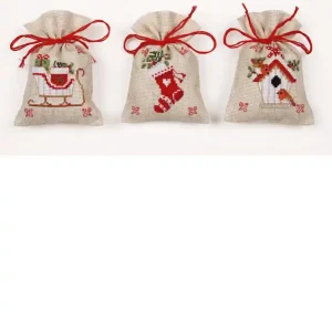 Stickpackung Dufttütchen Weihnachtsmotiv 3-er Pack Geprüft