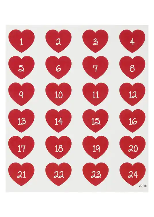 Sonderaktion Herzförmige Sticker