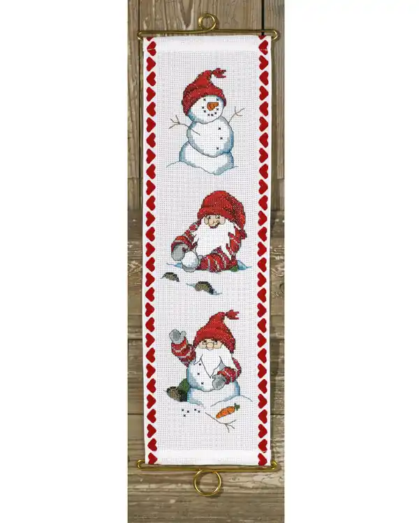 Schneller Versand Stickpackung Glockenzug Schneespiel