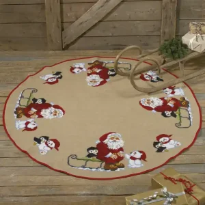 Stickpackung Tannenbaumdecke Auf dem Schlitten Kostenfreie Lieferung